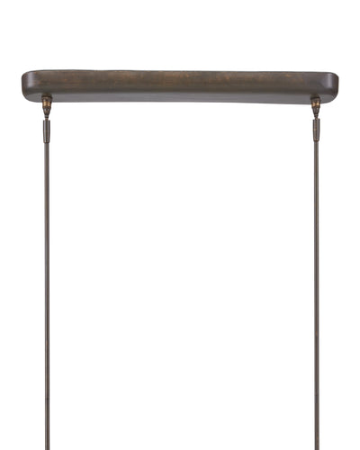 Lyon Large Bronze Linear Chandelier by Currey & Co.
