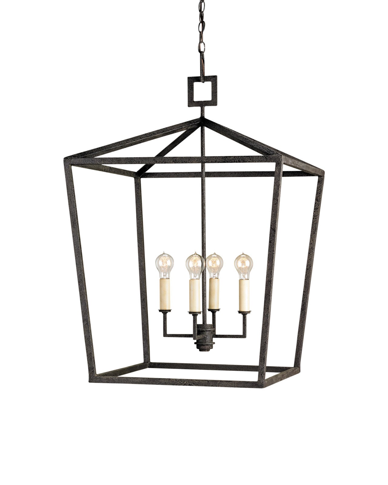 Denison Large Black Lantern by Currey & Co.