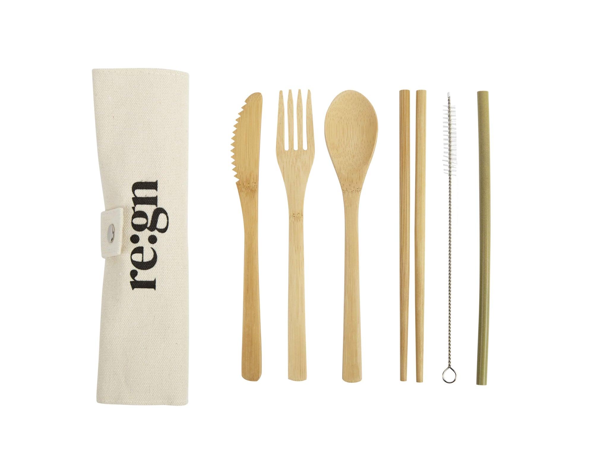 Re:gn Reusable Bamboo Travel Cutlery Set *