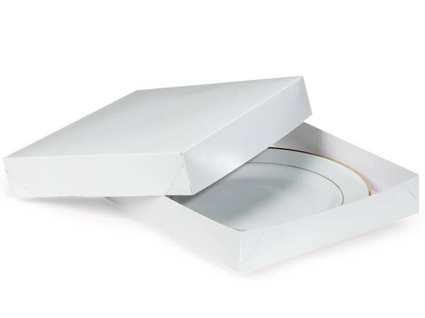 Recycled White Gift Boxes: White / 100 Pack / 6x6x6"