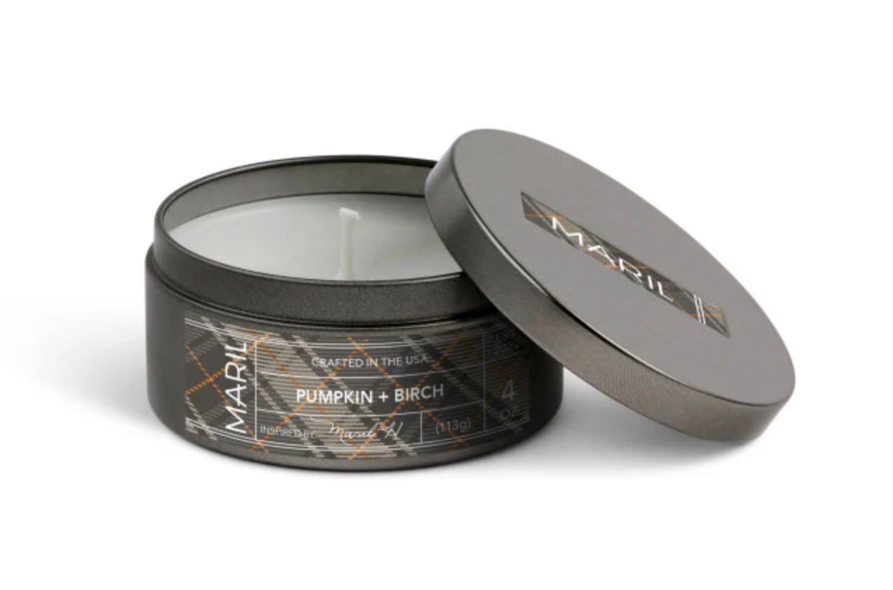 Pumpkin + Birch Maril Travel Candle 4oz