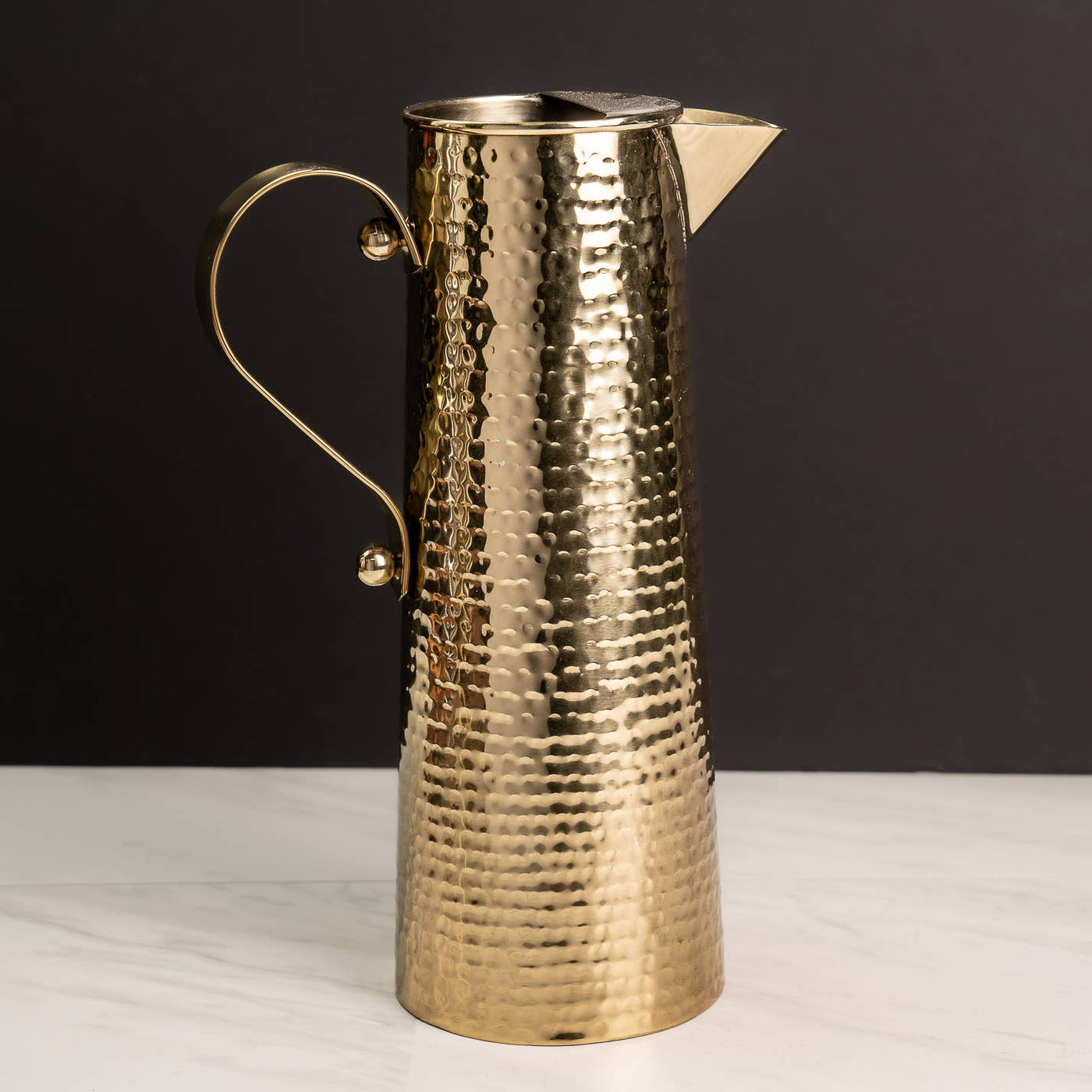 Gold Hammered Pitcher *