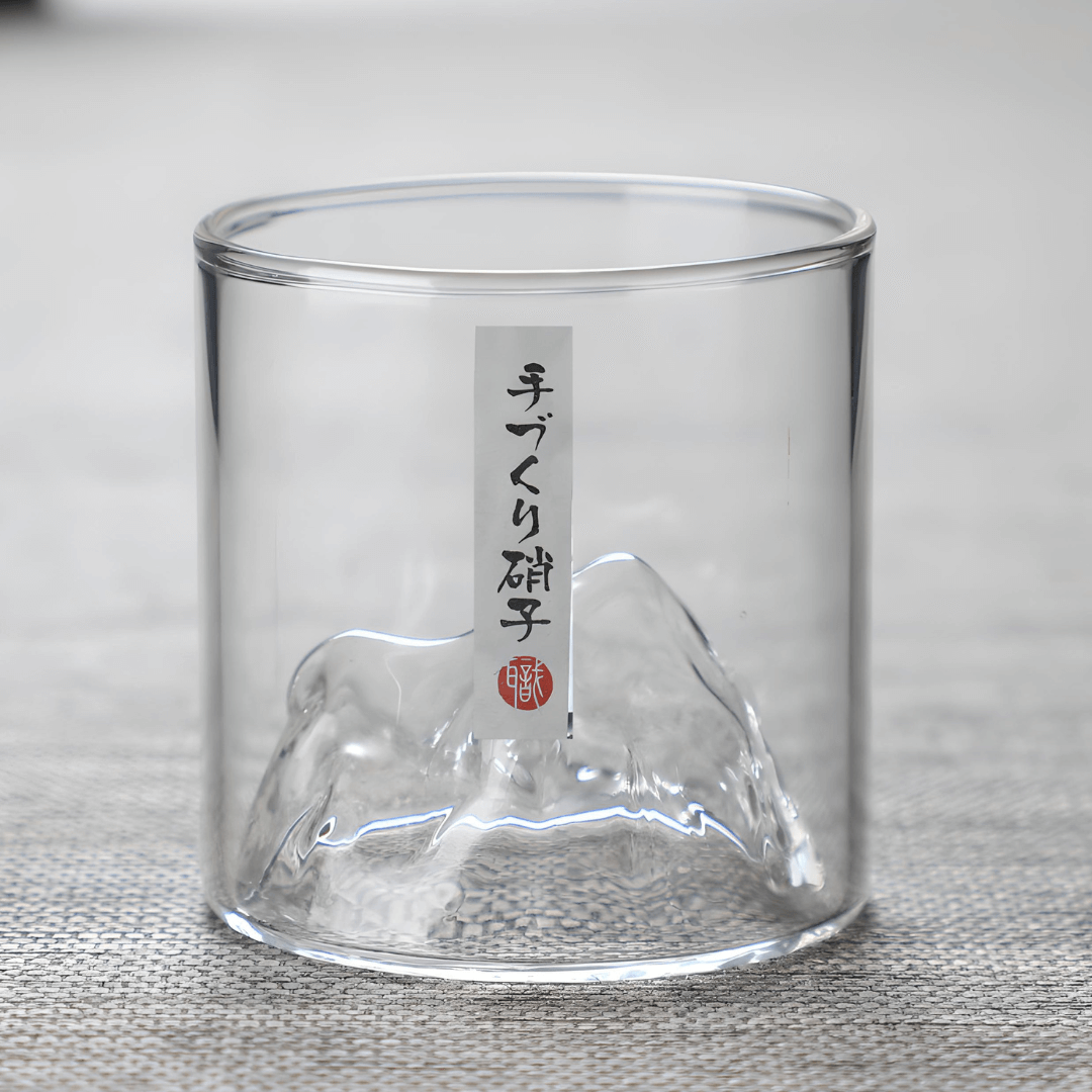 Mount Fuji Japanese Crystal Whisky Glass