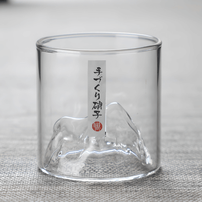 Mount Fuji Japanese Crystal Whisky Glass