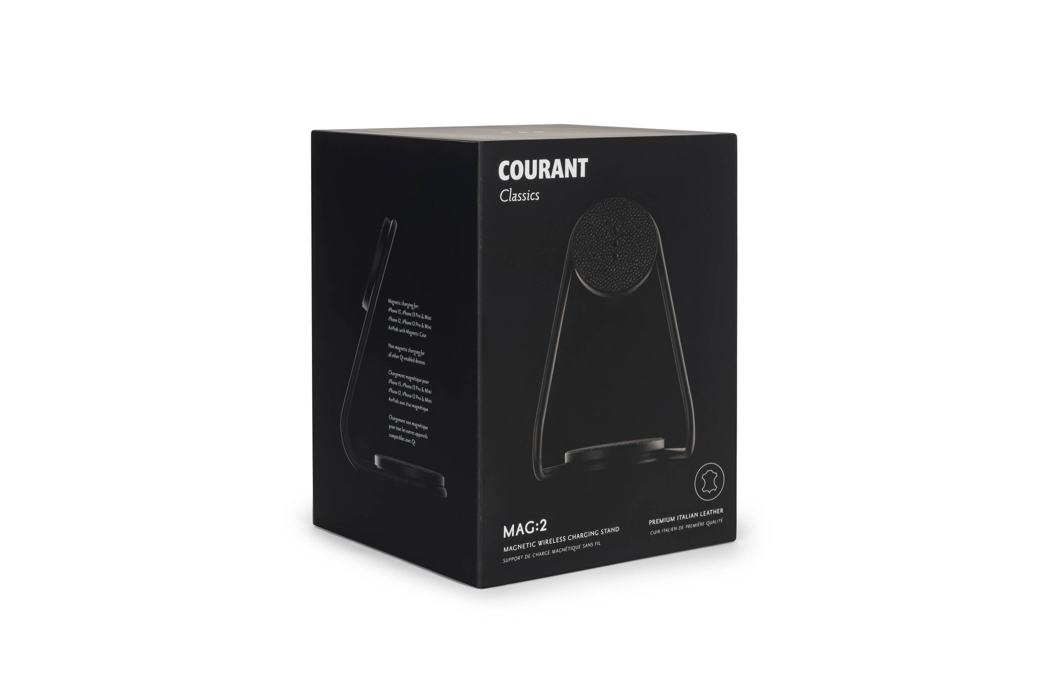 MAG:2 Leather Wireless Charger Stand - Saddle *