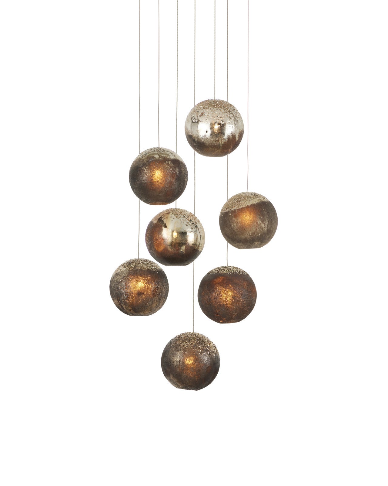 Pathos 7-Light Round Multi-Drop Pendant by Currey & Co. *