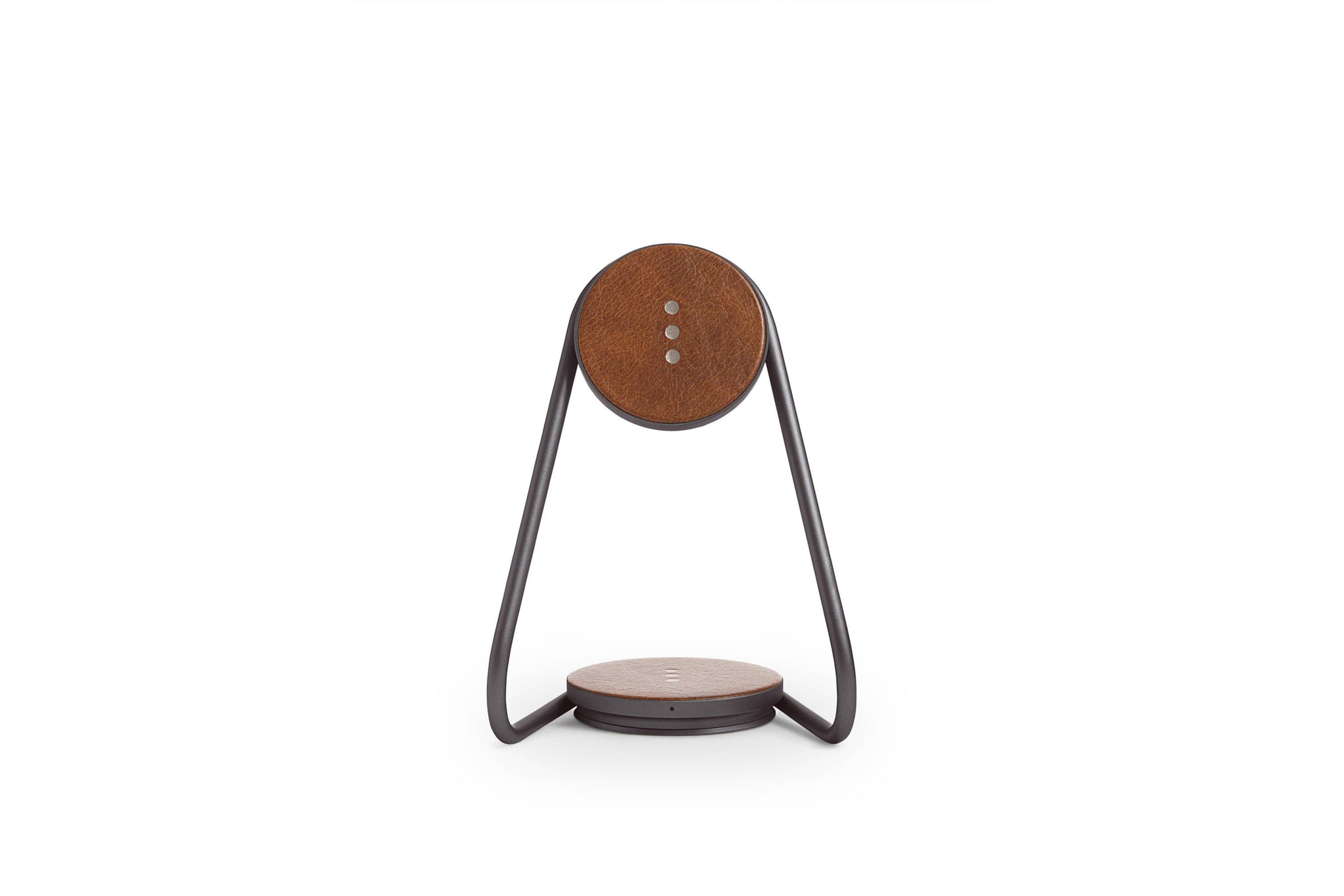 MAG:2 Leather Wireless Charger Stand - Saddle *