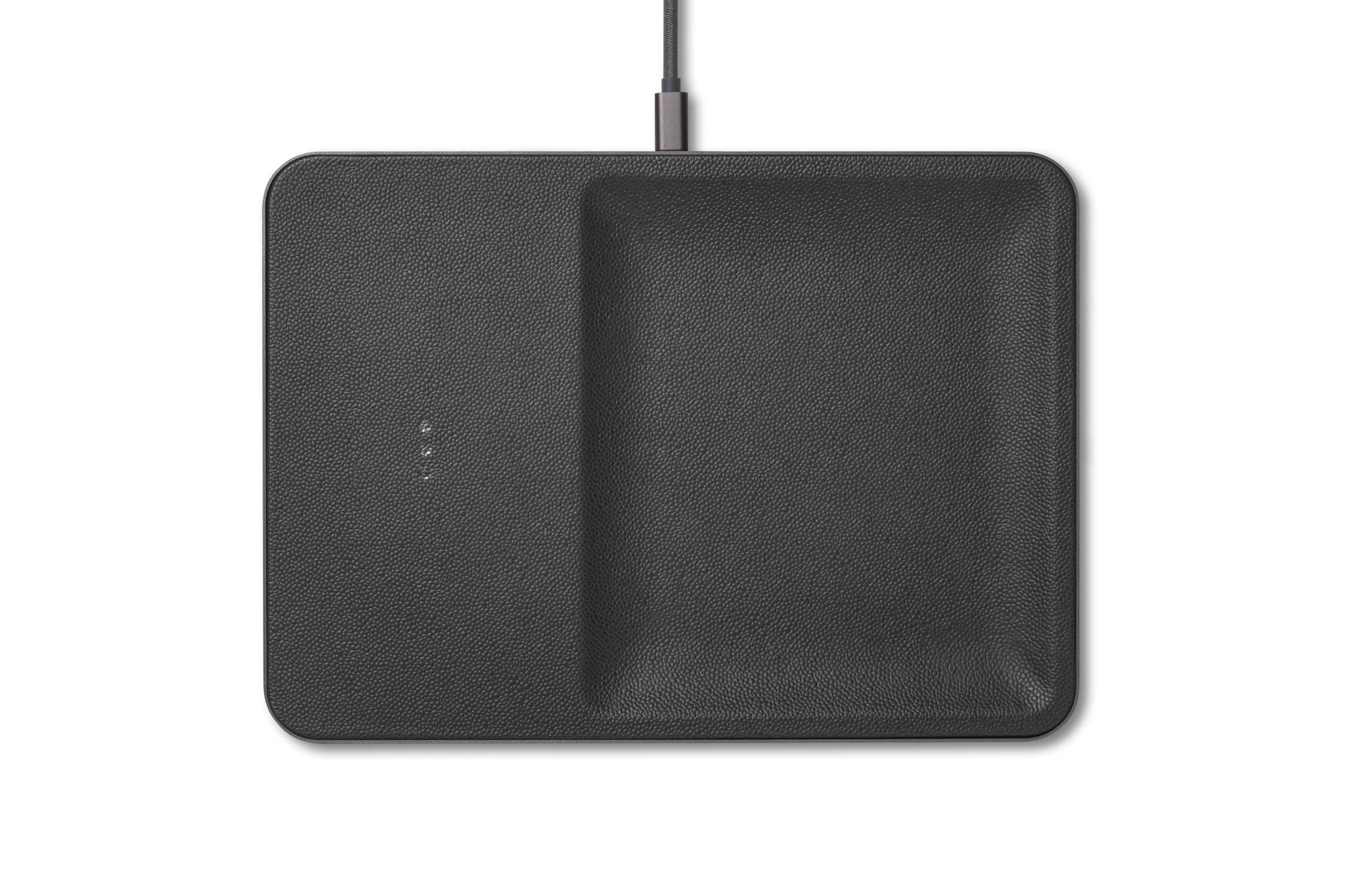 CATCH:3 - Classics Leather Wireless Charger with Valet Tray: Saddle *