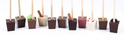 Hot Chocolate on a Stick: Salted Caramel