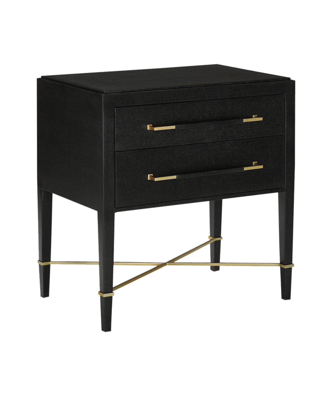 Verona Black Nightstand by Currey & Co. *