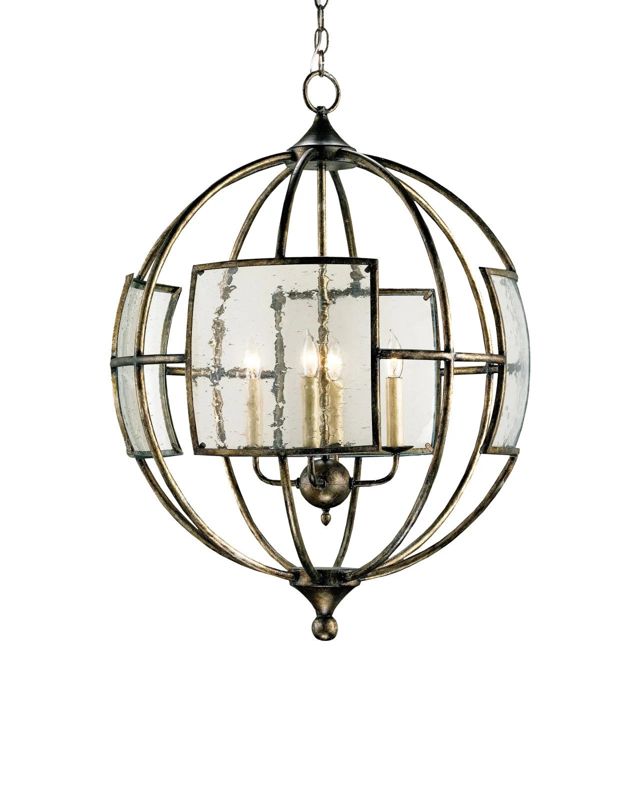 Broxton Bronze Orb Chandelier by Currey & Co. *