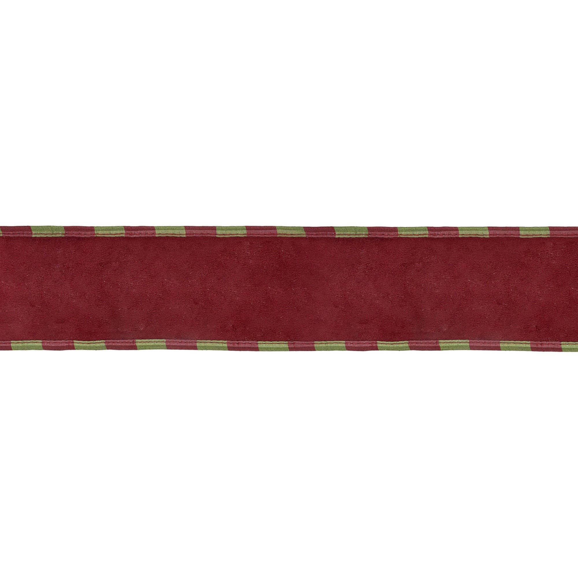 Wired Ultrasuede Velvet with Aspen Check Piping, 10yd Roll