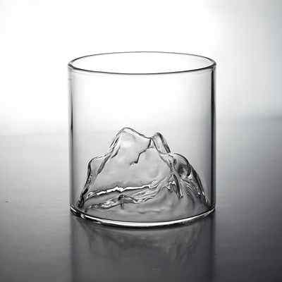 Mount Fuji Japanese Crystal Whisky Glass