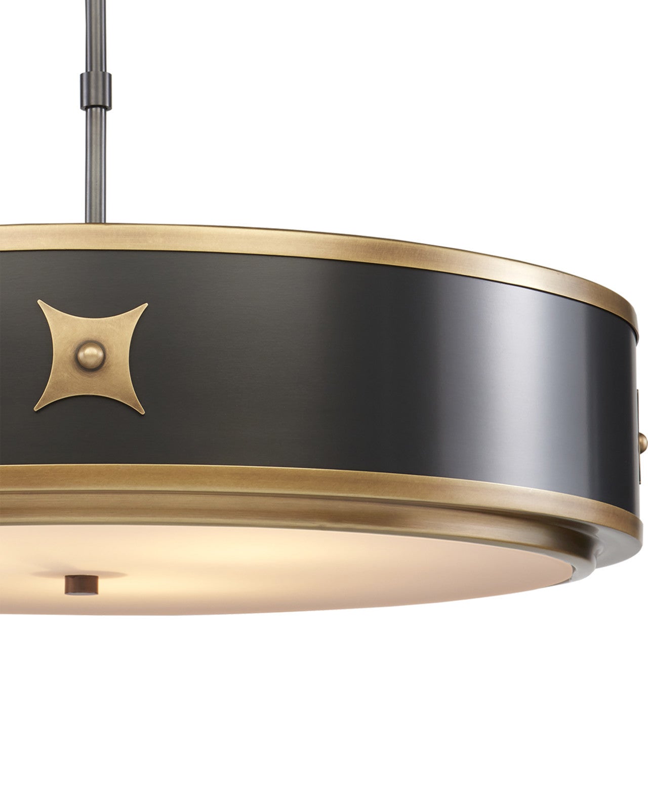 Huntsman Black Semi-Flush Mount by Currey & Co. *
