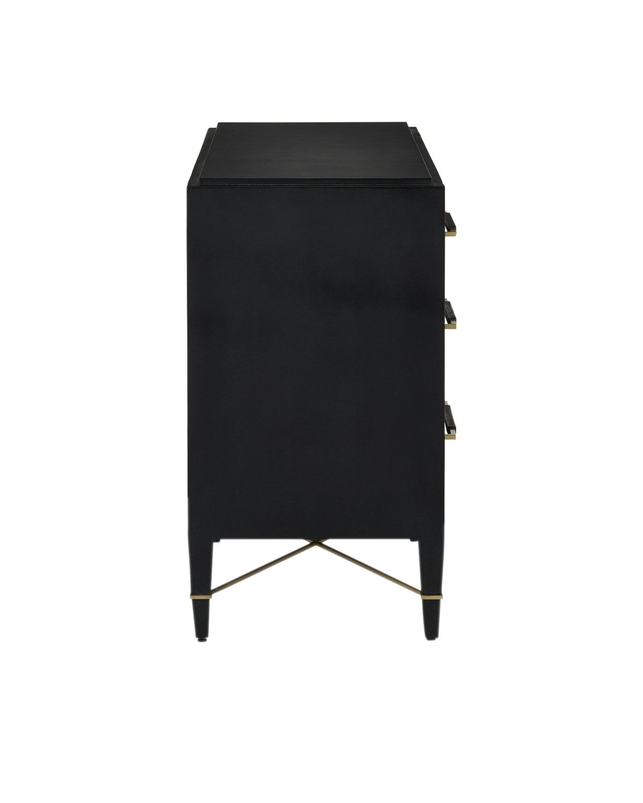 Verona Black Three-Drawer Chest by Currey & Co. *