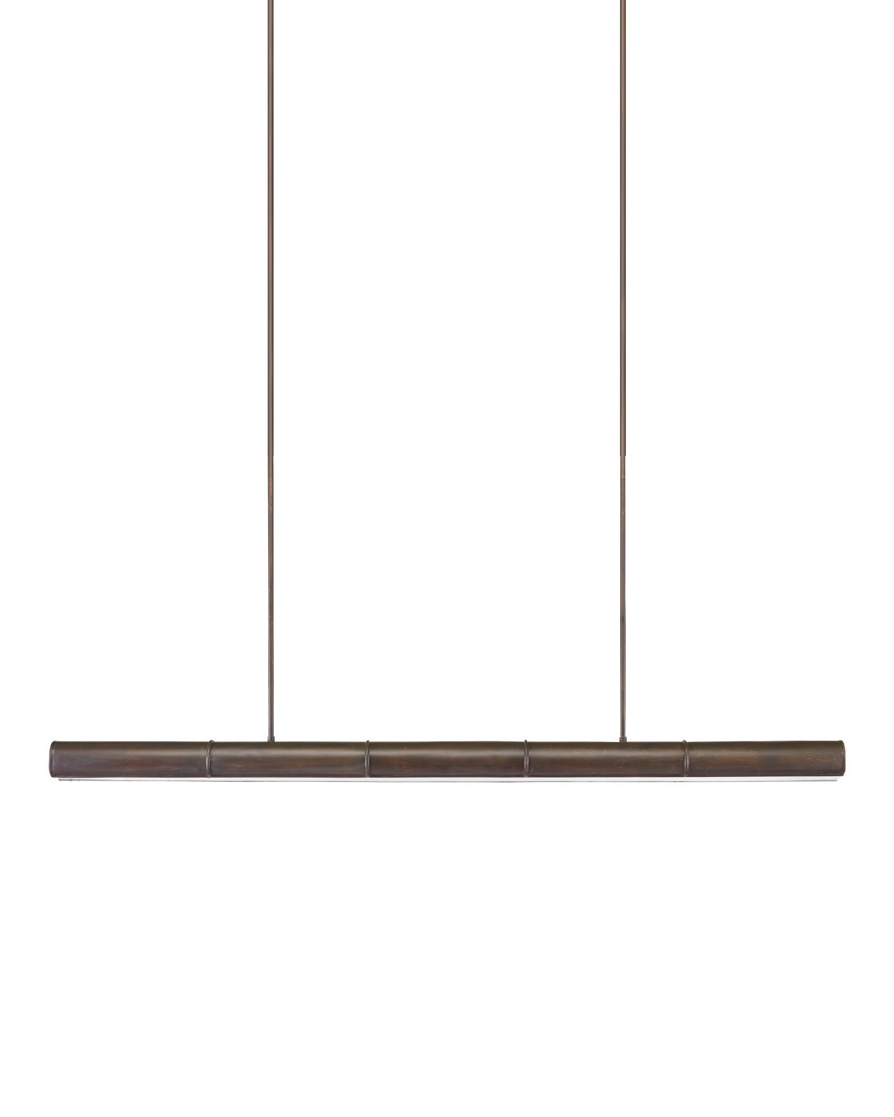 Lyon Large Bronze Linear Chandelier by Currey & Co. *