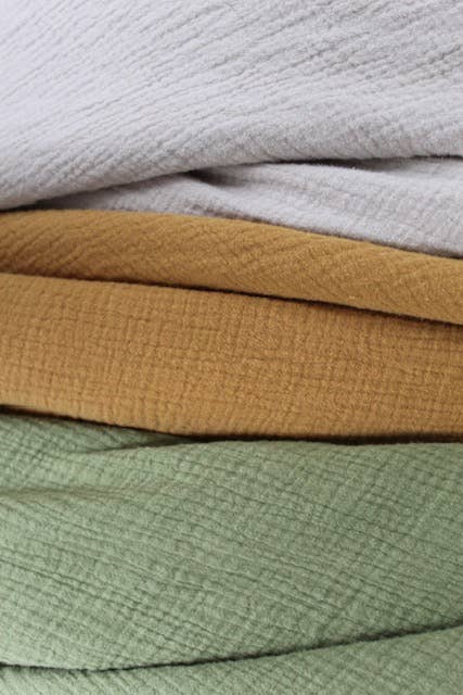 The Cozy: Organic Cotton Blanket: Gold