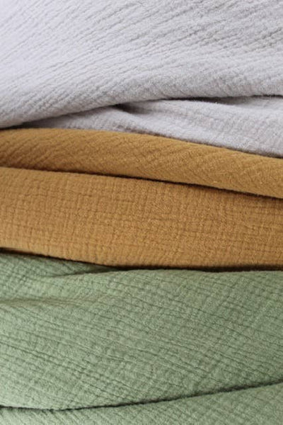 The Cozy: Organic Cotton Blanket: Gold