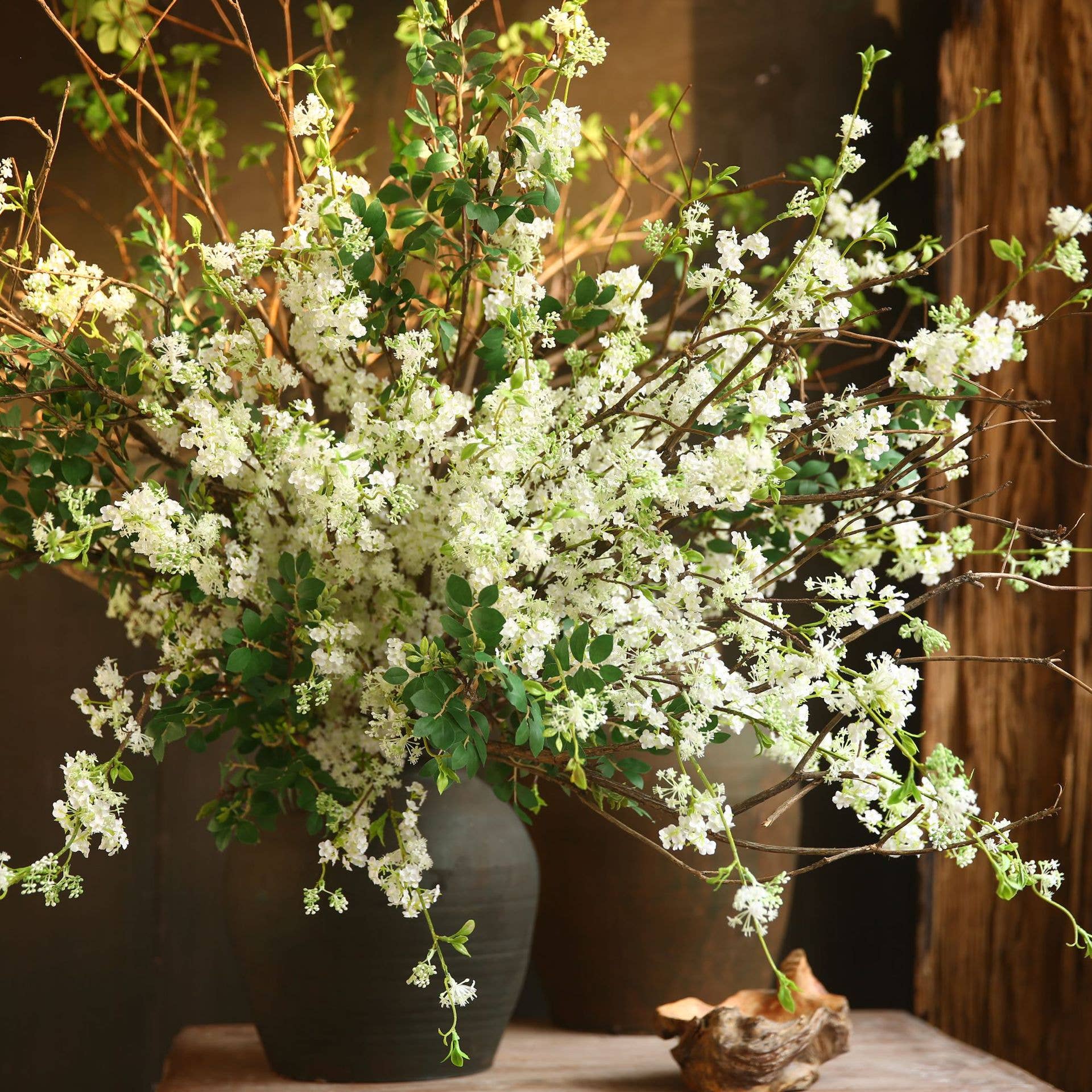 Artificial Snow willow: White *