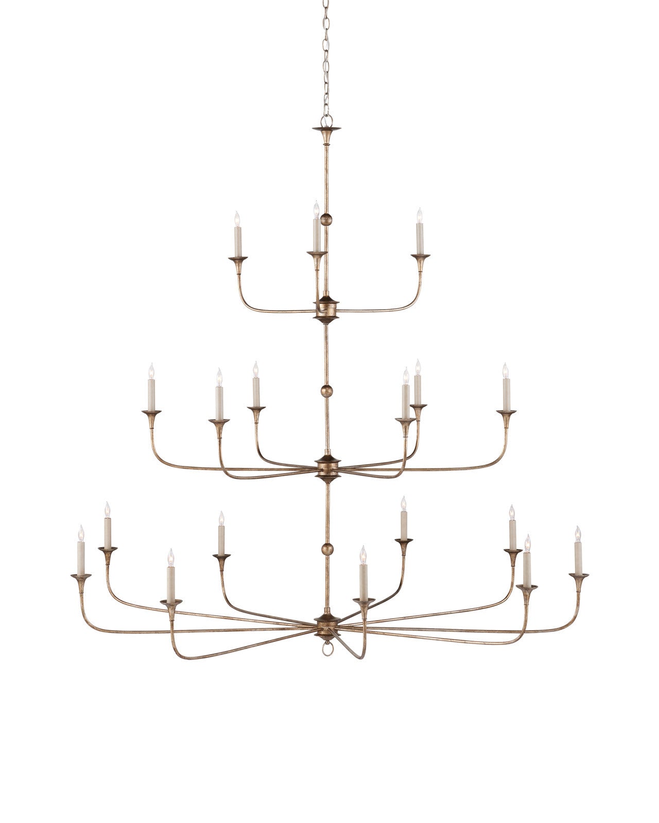 Nottaway Bronze Grande Chandelier by Currey & Co.