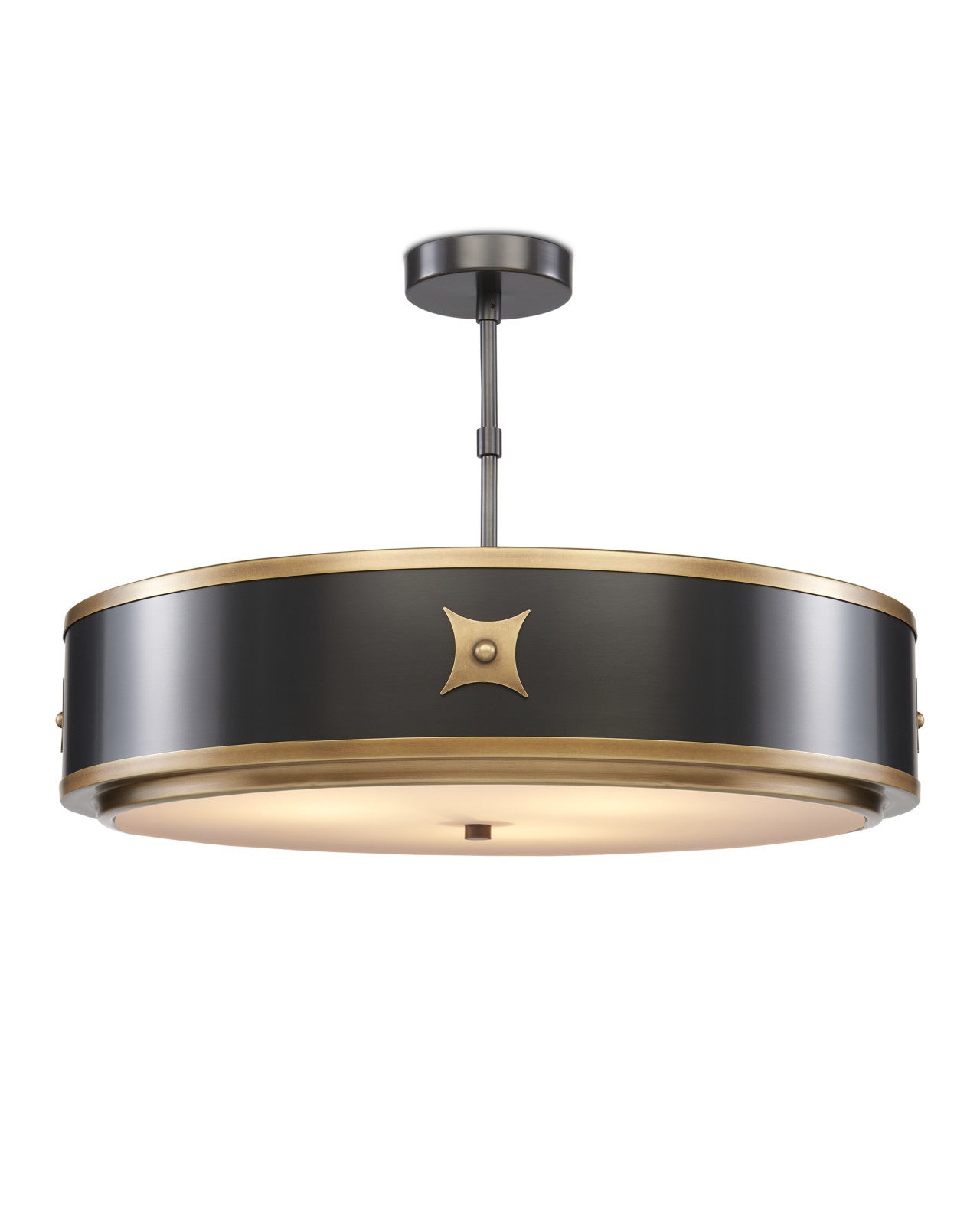 Huntsman Black Semi-Flush Mount by Currey & Co. *