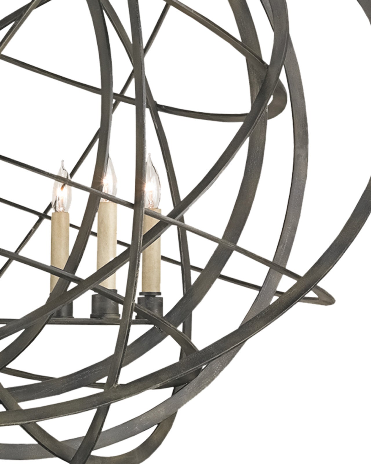 Genesis Black Orb Chandelier by Currey & Co. *
