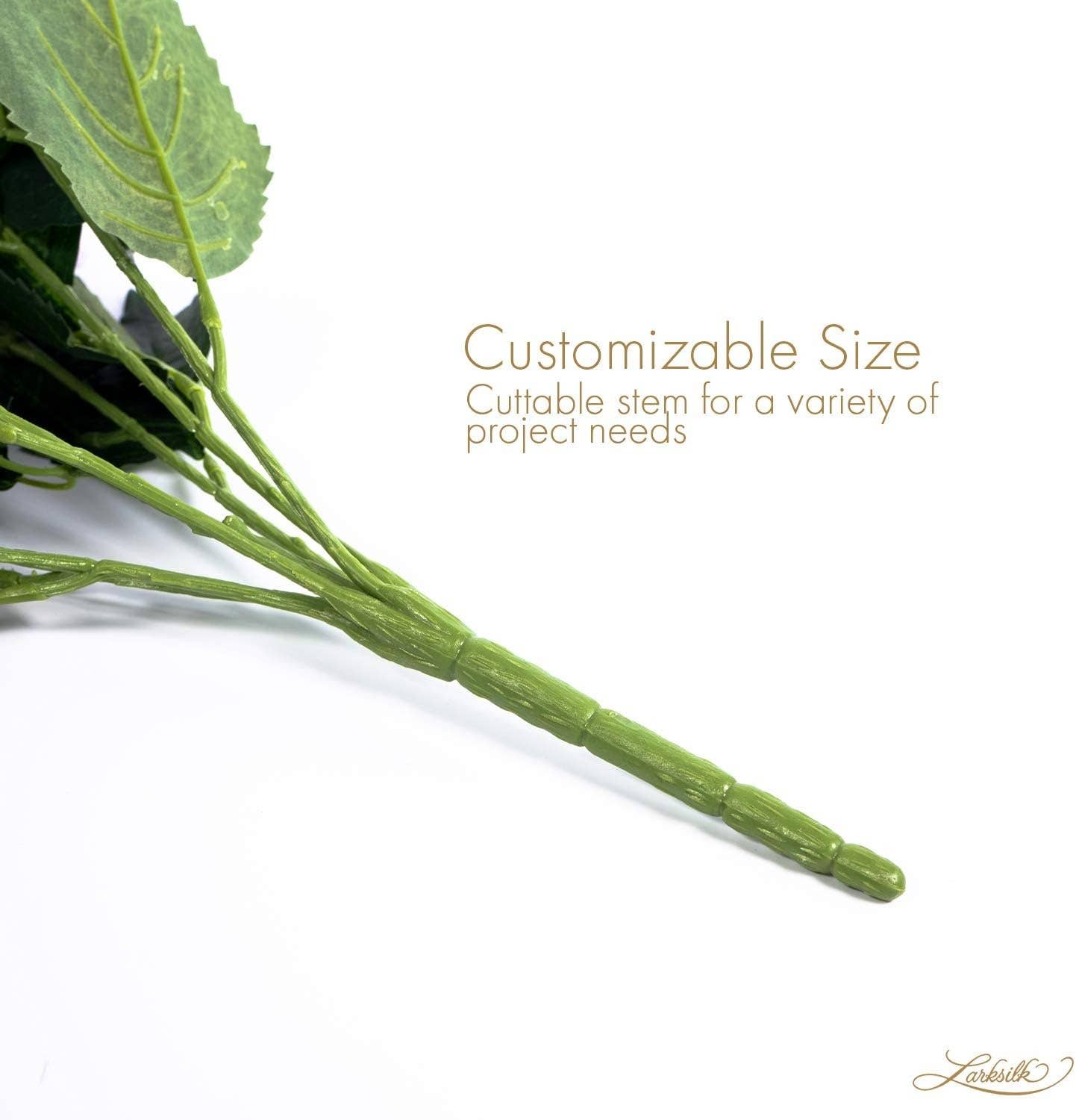 Hydrangea Silk Flowers Plant, Green Pink