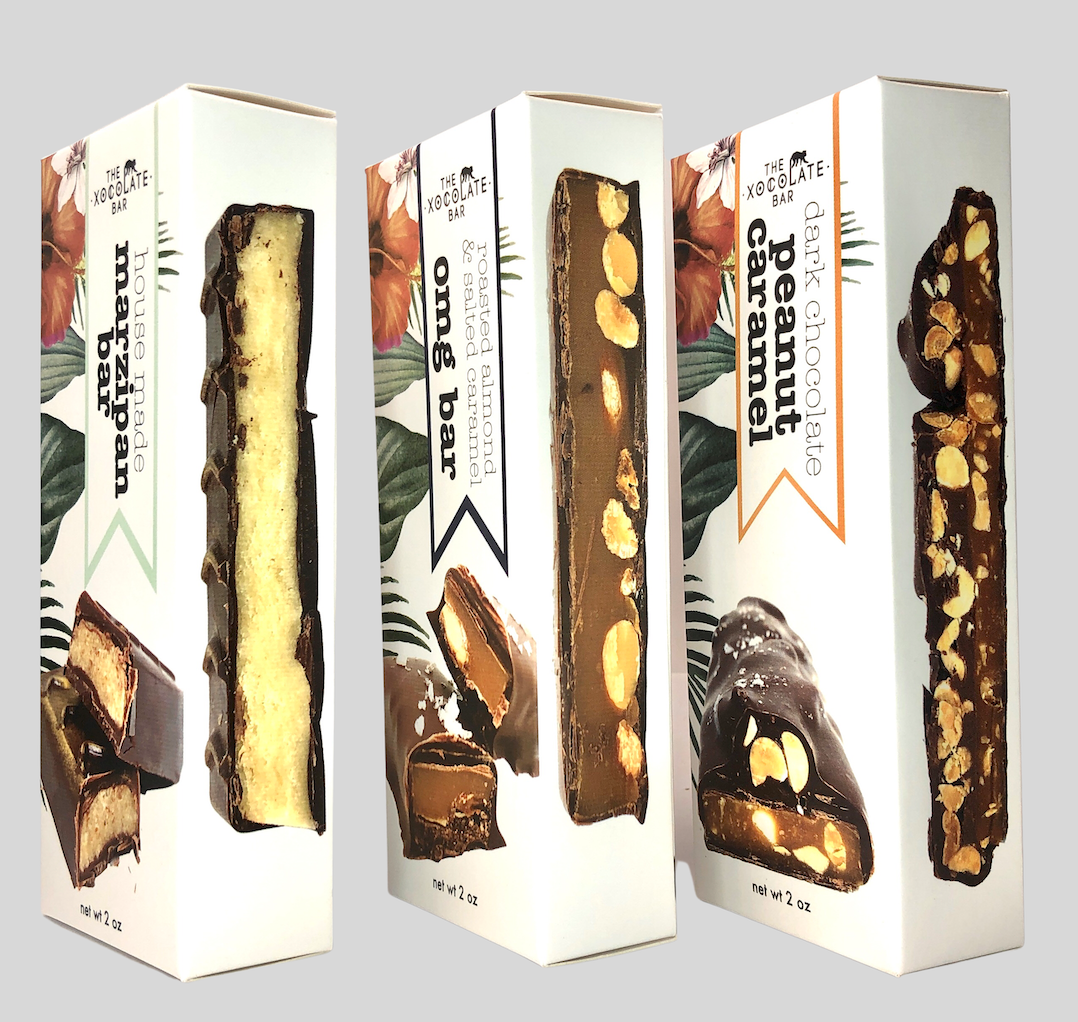 OMG Bar - Organic fair trade dark chocolate, caramel, almond