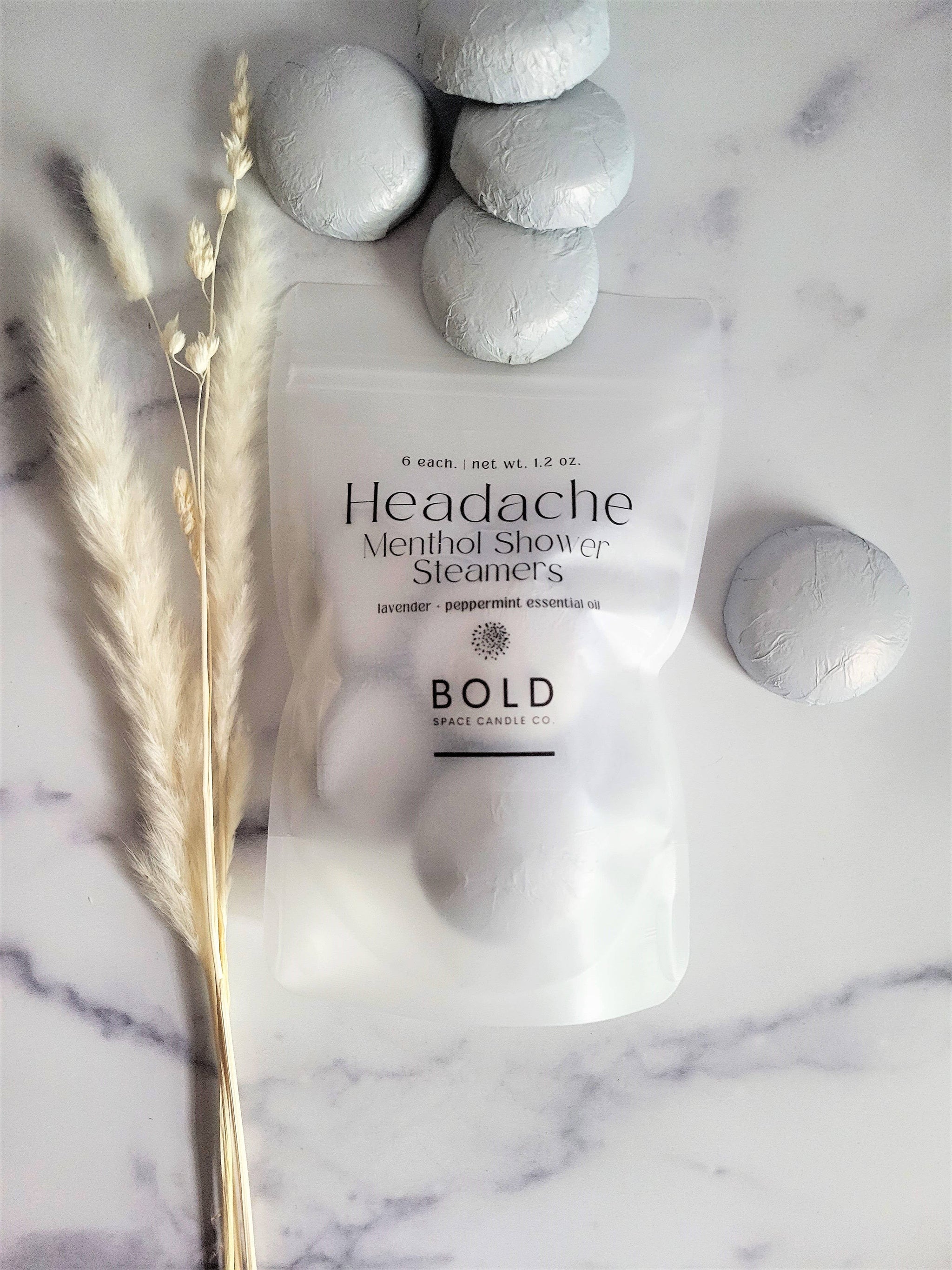 Headache Lavender & Peppermint Menthol Shower Steamers *