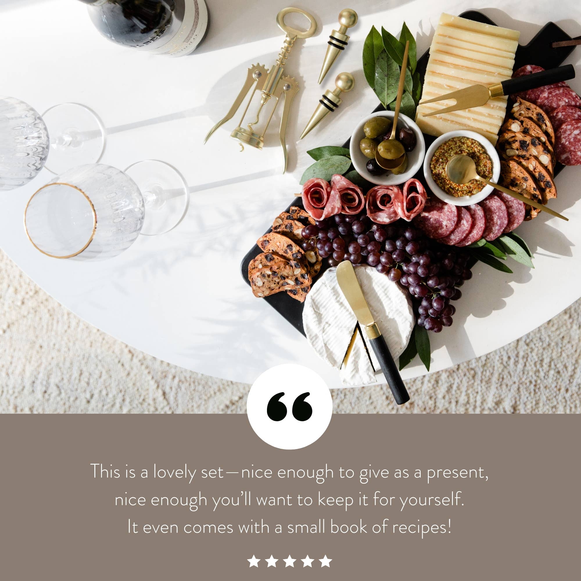 7 Piece Charcuterie Board Set Starter Kit *