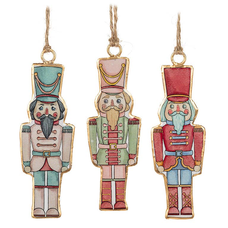 Nutcracker Ornament-3 Assorted-4" H