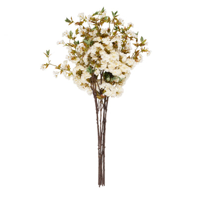 Traditional White Plastic Flower Stem