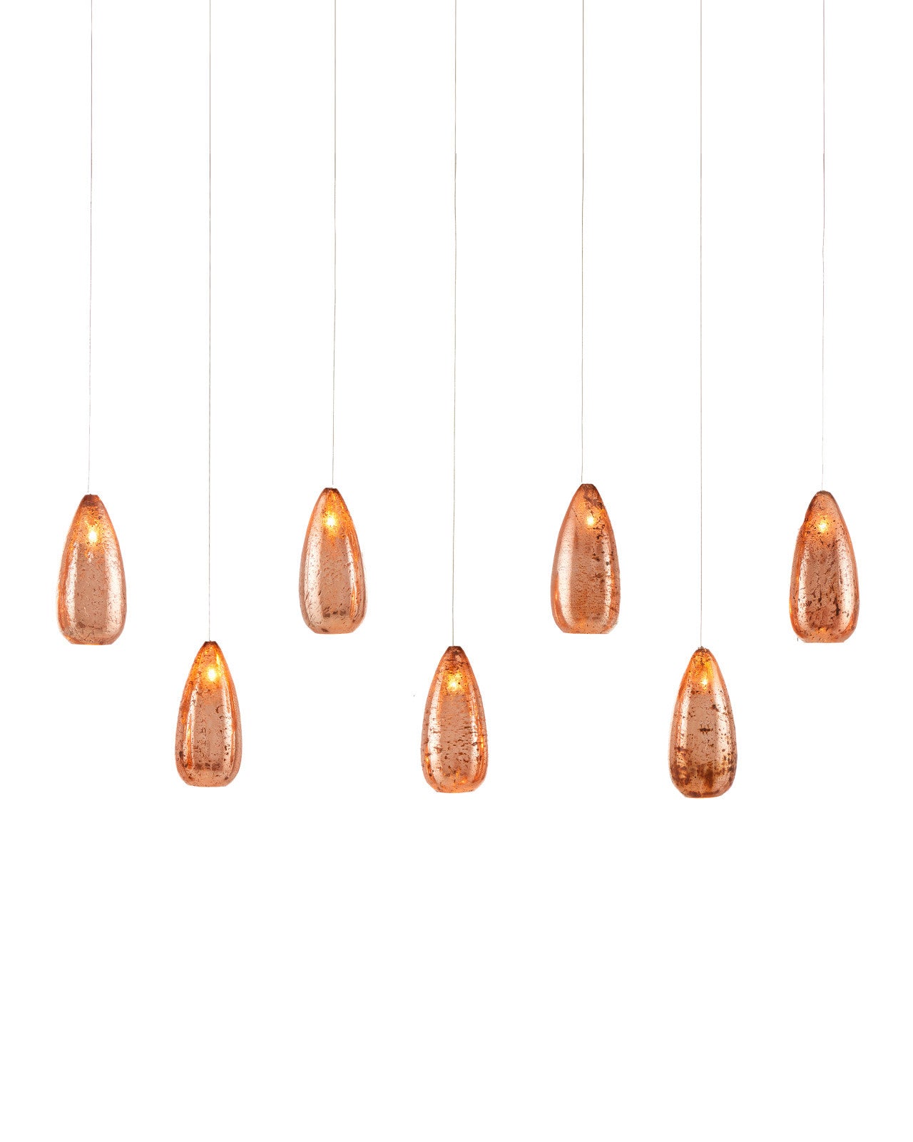 Rame 7-Light Linear Multi-Drop Pendant by Currey & Co. *