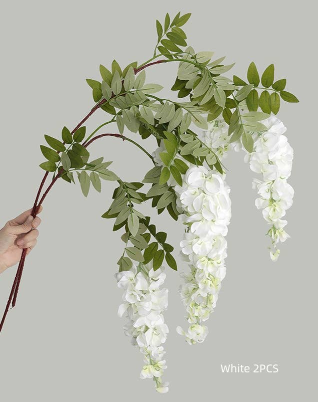 Artificial Wisteria White *
