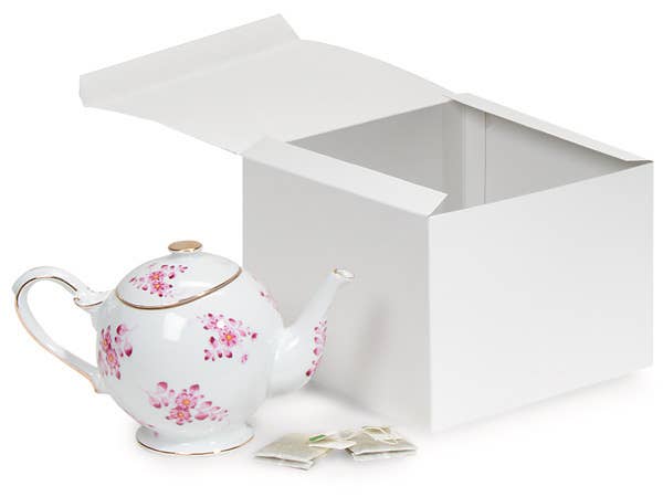 Recycled White Gift Boxes: White / 100 Pack / 6x6x6"