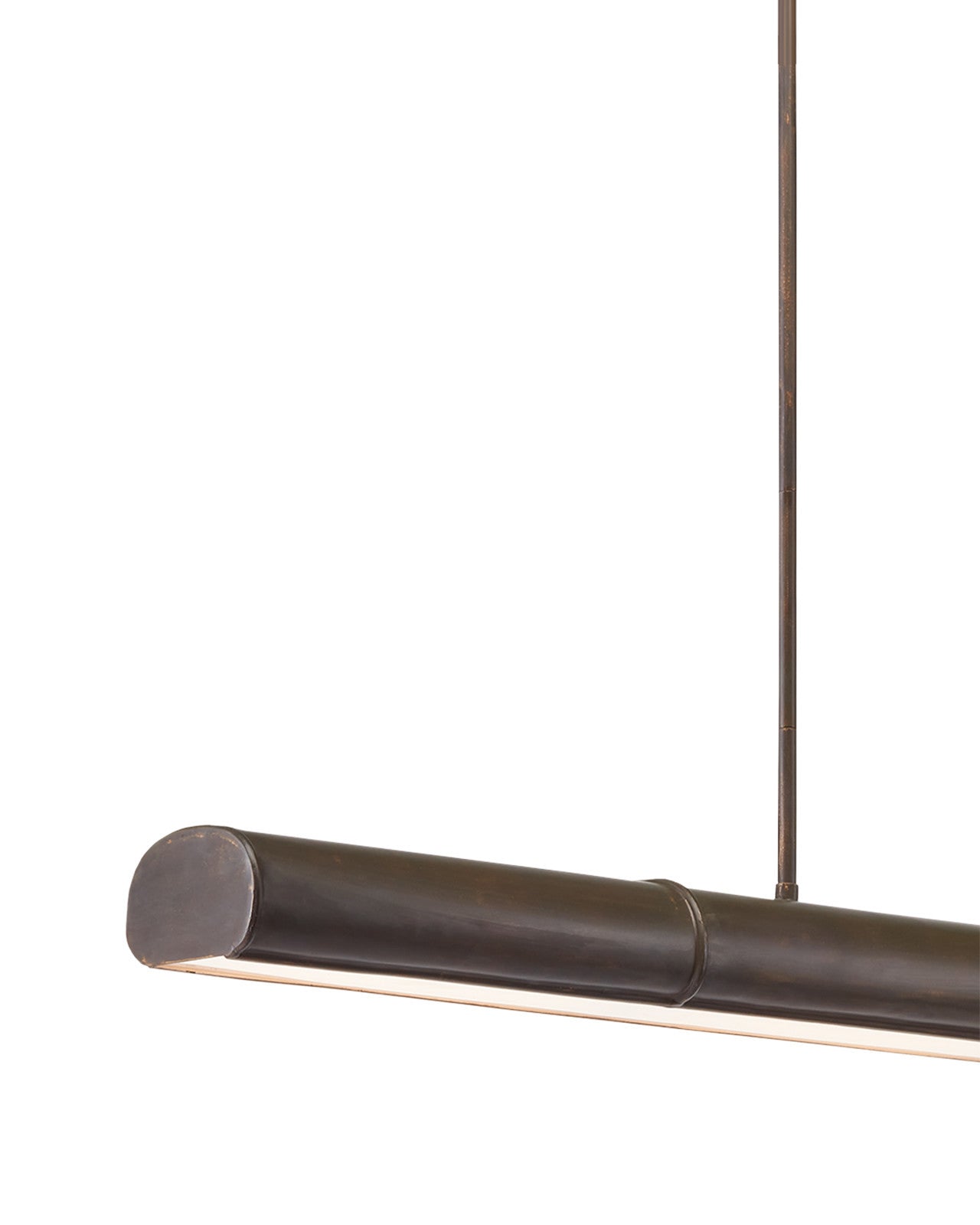 Lyon Large Bronze Linear Chandelier by Currey & Co. *