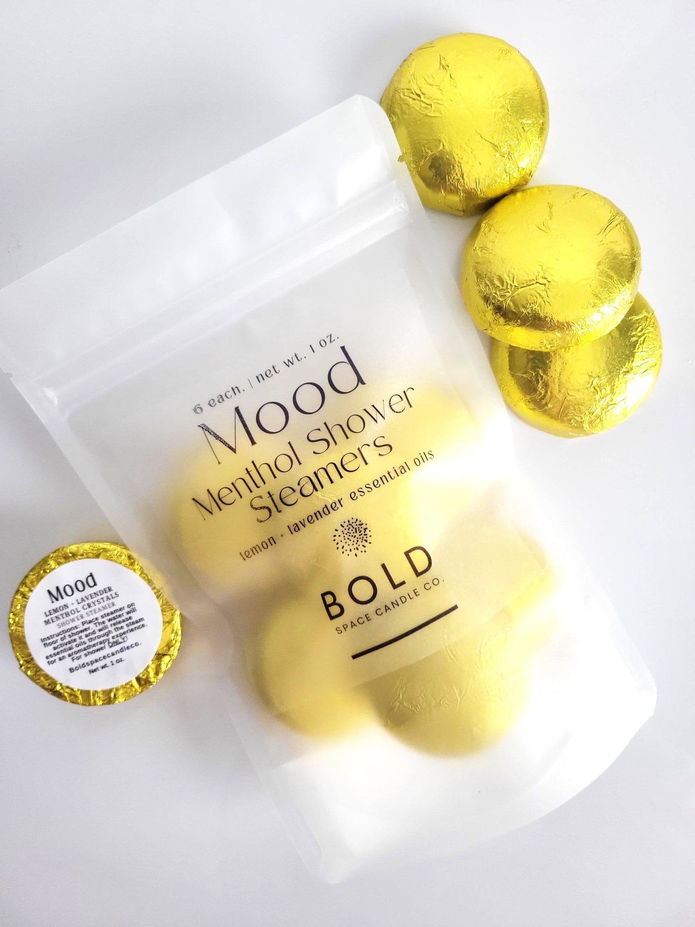 Mood - Lemon + Lavender Menthol Shower Steamers