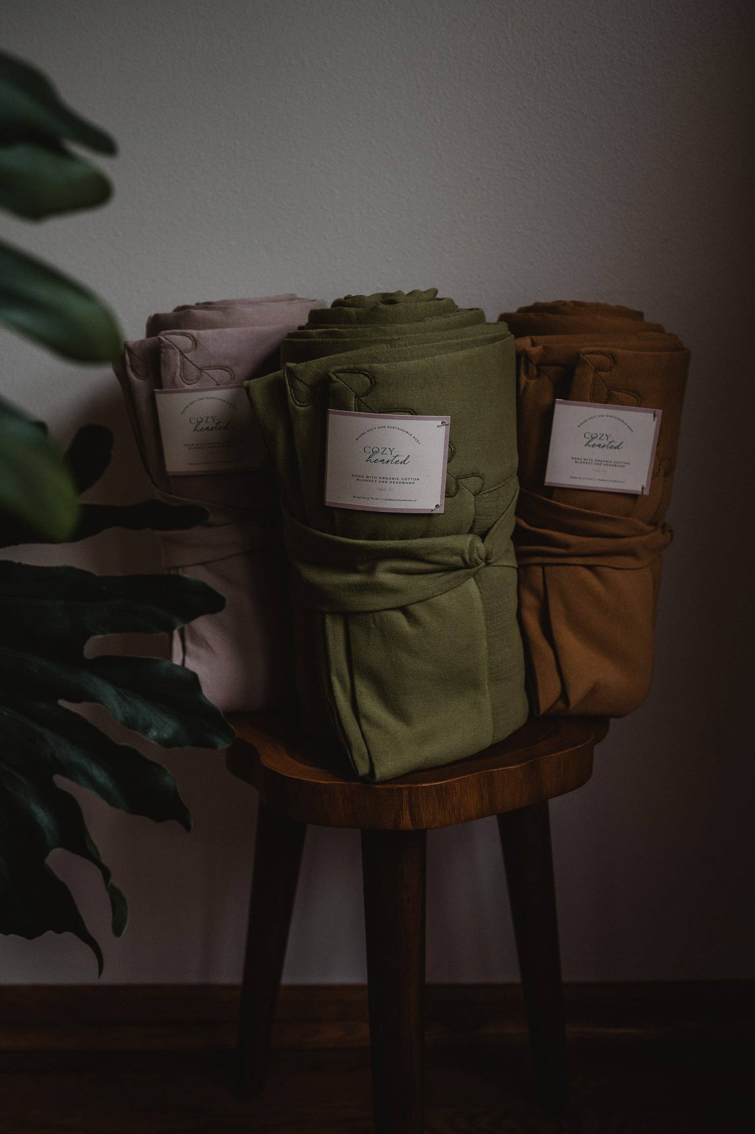 The Cozy: Organic Cotton Blanket: Green *
