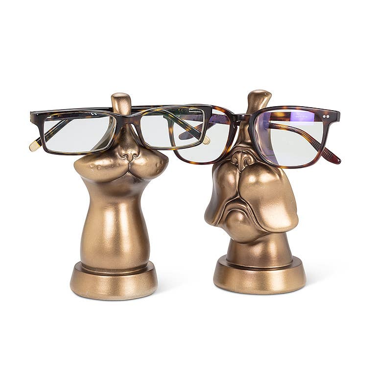 Dog Face Eyeglass Holder-Bronze *