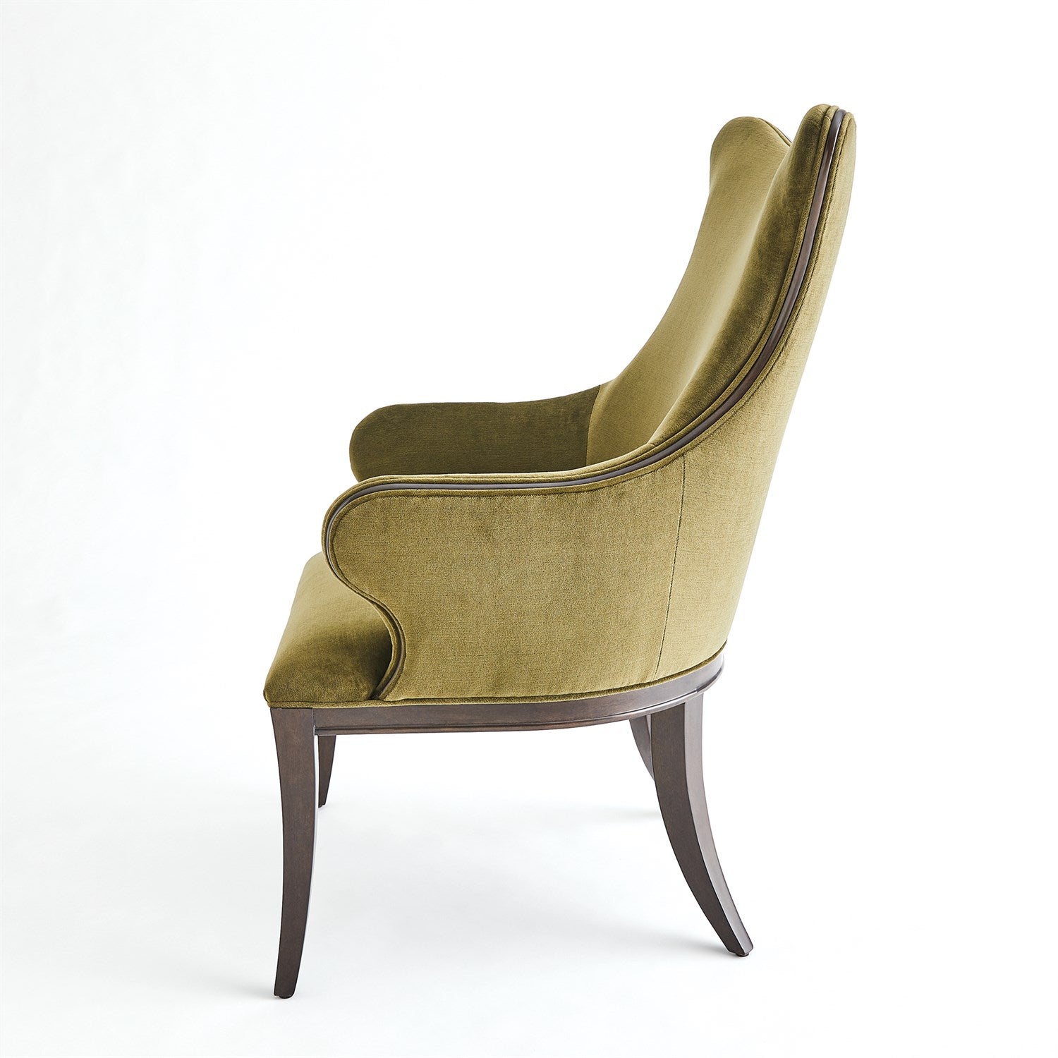 EVELYN CHAIR-MOSS VELVET