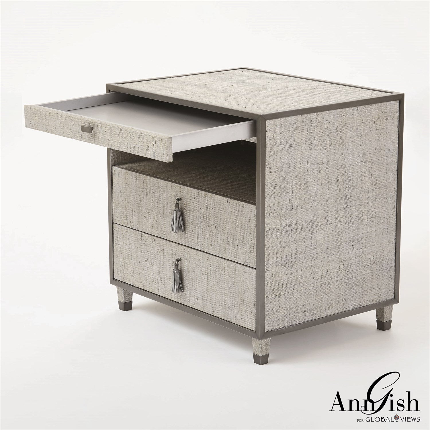ARGENTO BEDSIDE CHEST BY GLOBAL VIEWS *