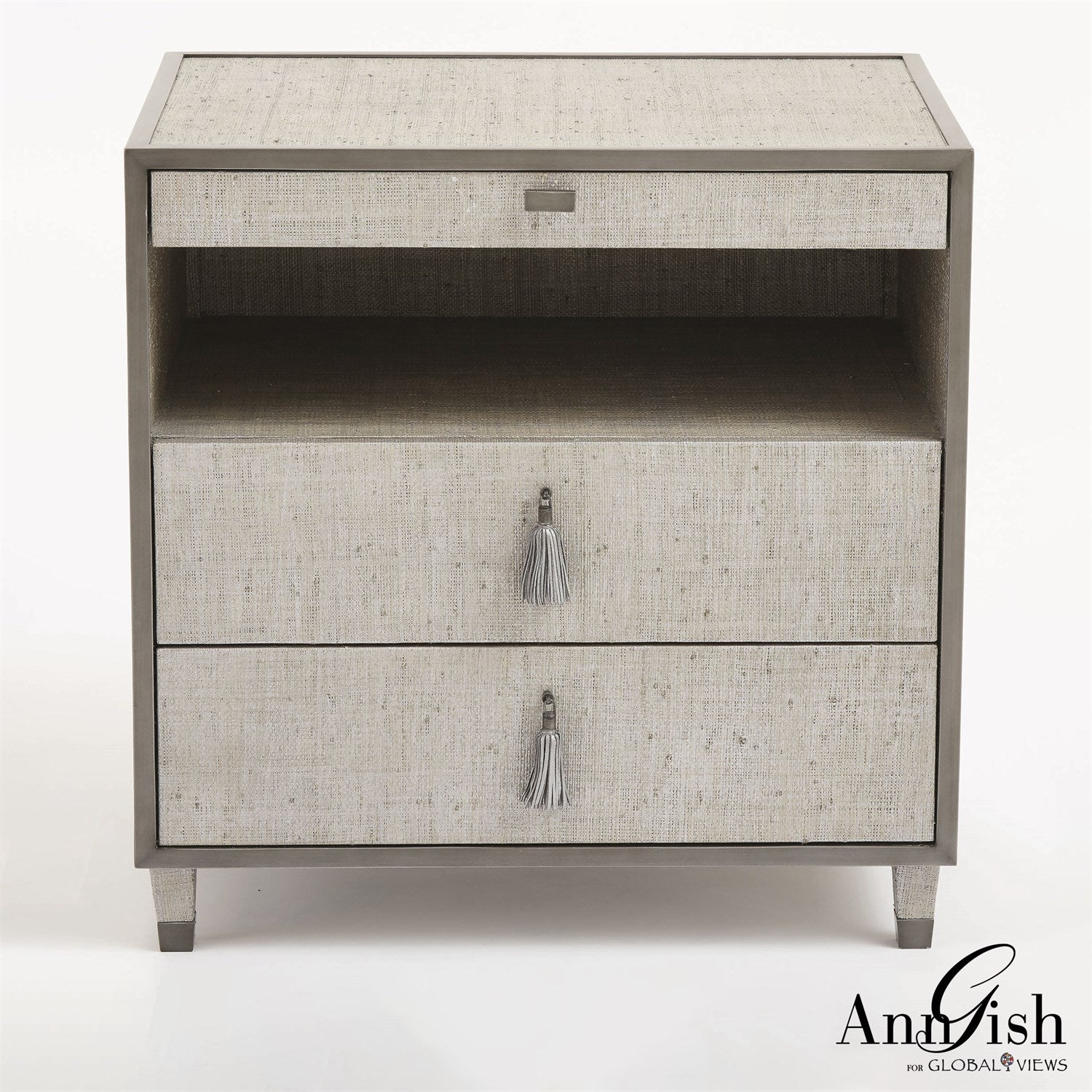 ARGENTO BEDSIDE CHEST BY GLOBAL VIEWS *