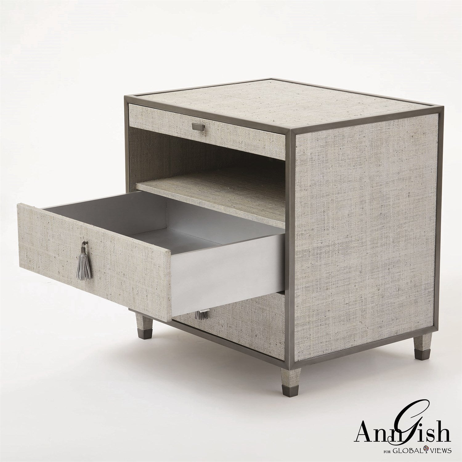 ARGENTO BEDSIDE CHEST BY GLOBAL VIEWS *