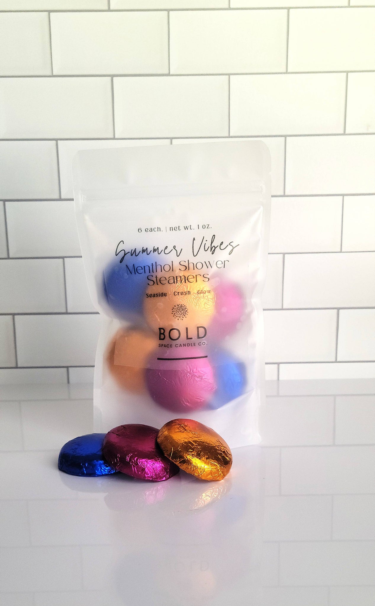 Summer Vibes | Menthol Shower Steamer Pack | 3 Scents *