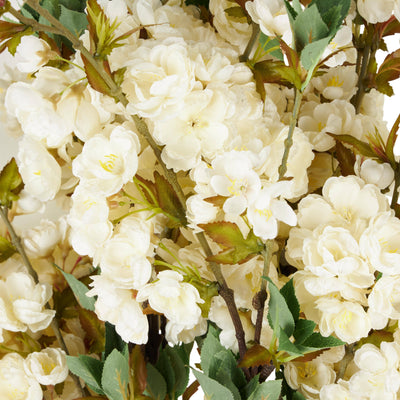 Traditional White Plastic Flower Stem