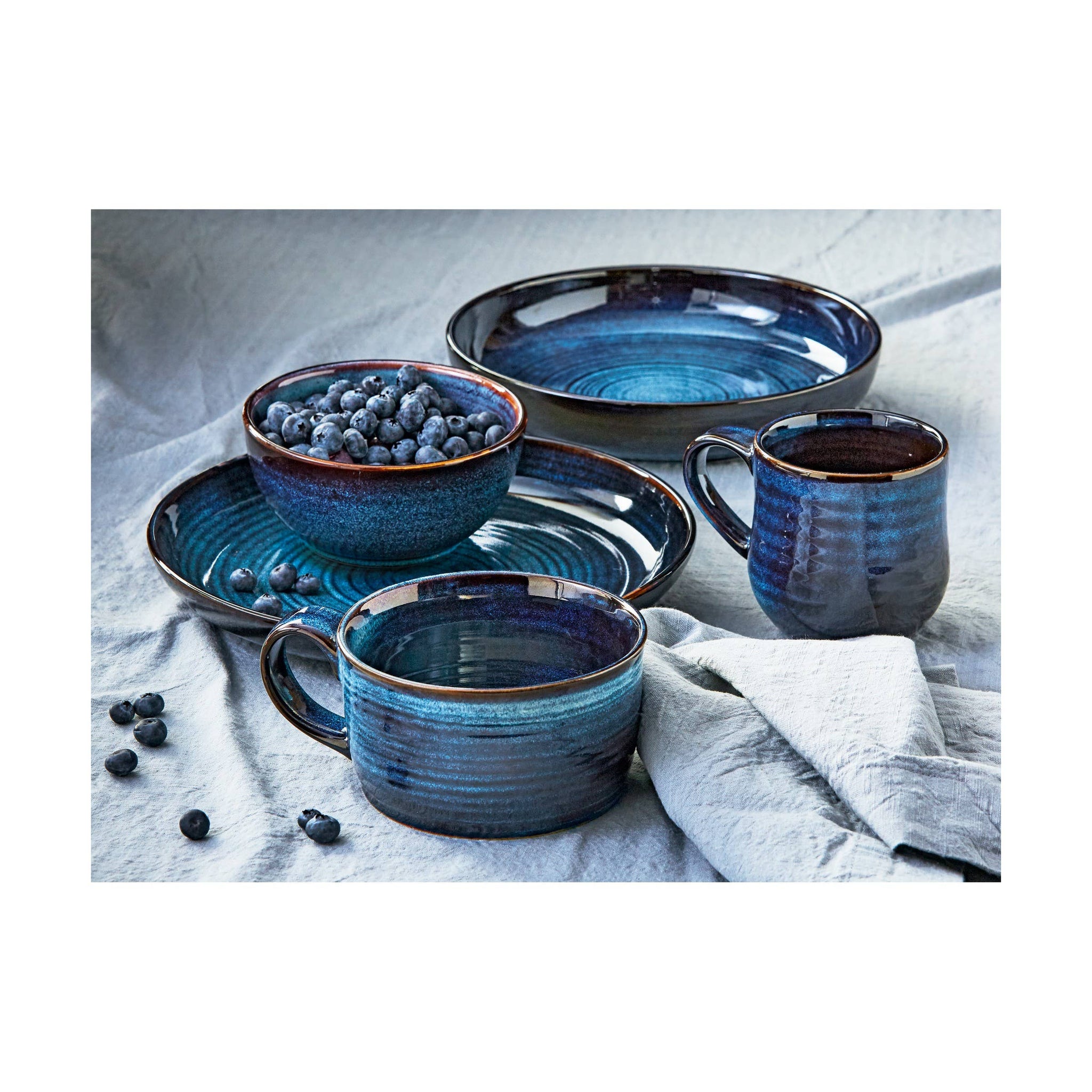 Loft Reactive Glaze Bowl - Midnight Blue *