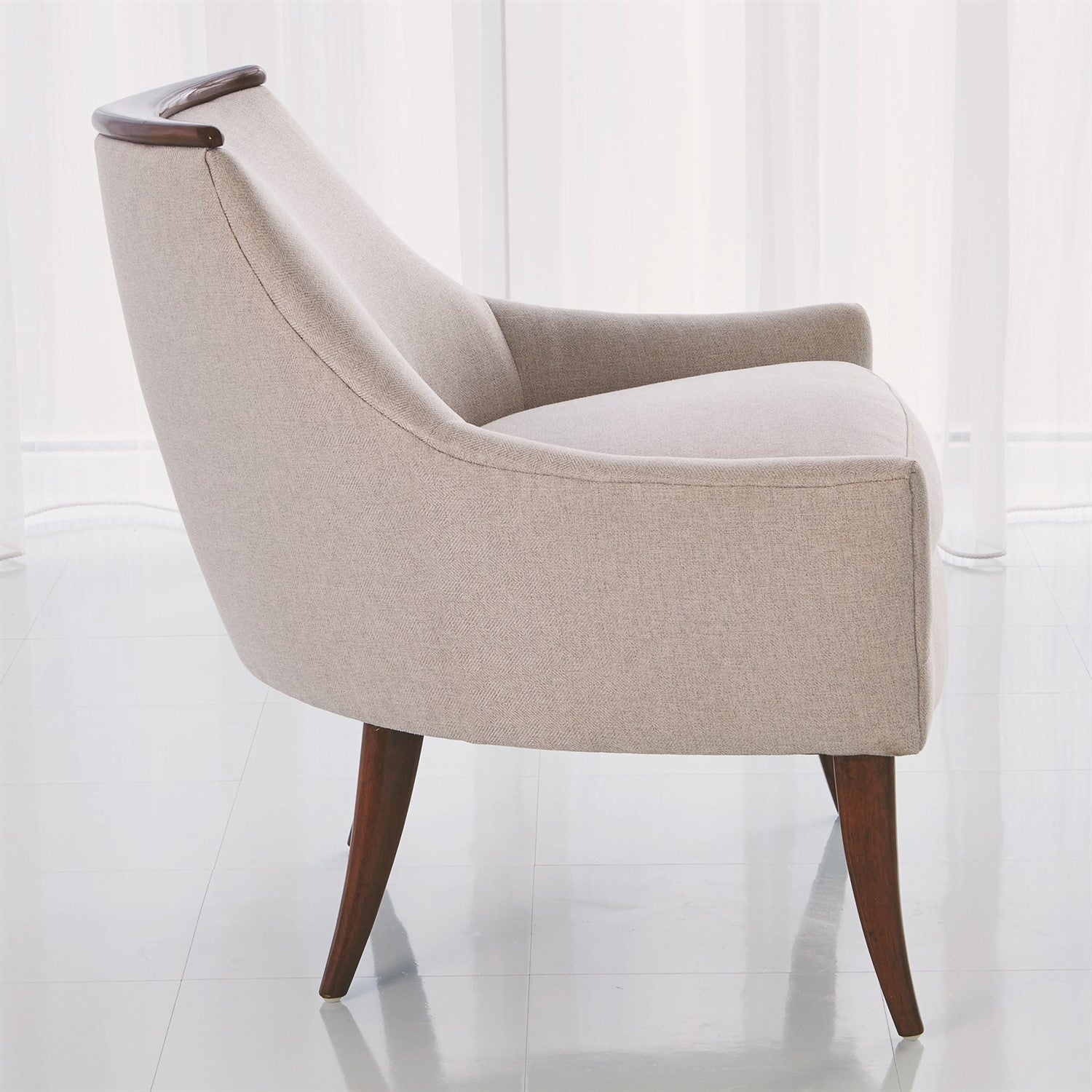 BOOMERANG CHAIR-CANDID FLEECE by Global Views