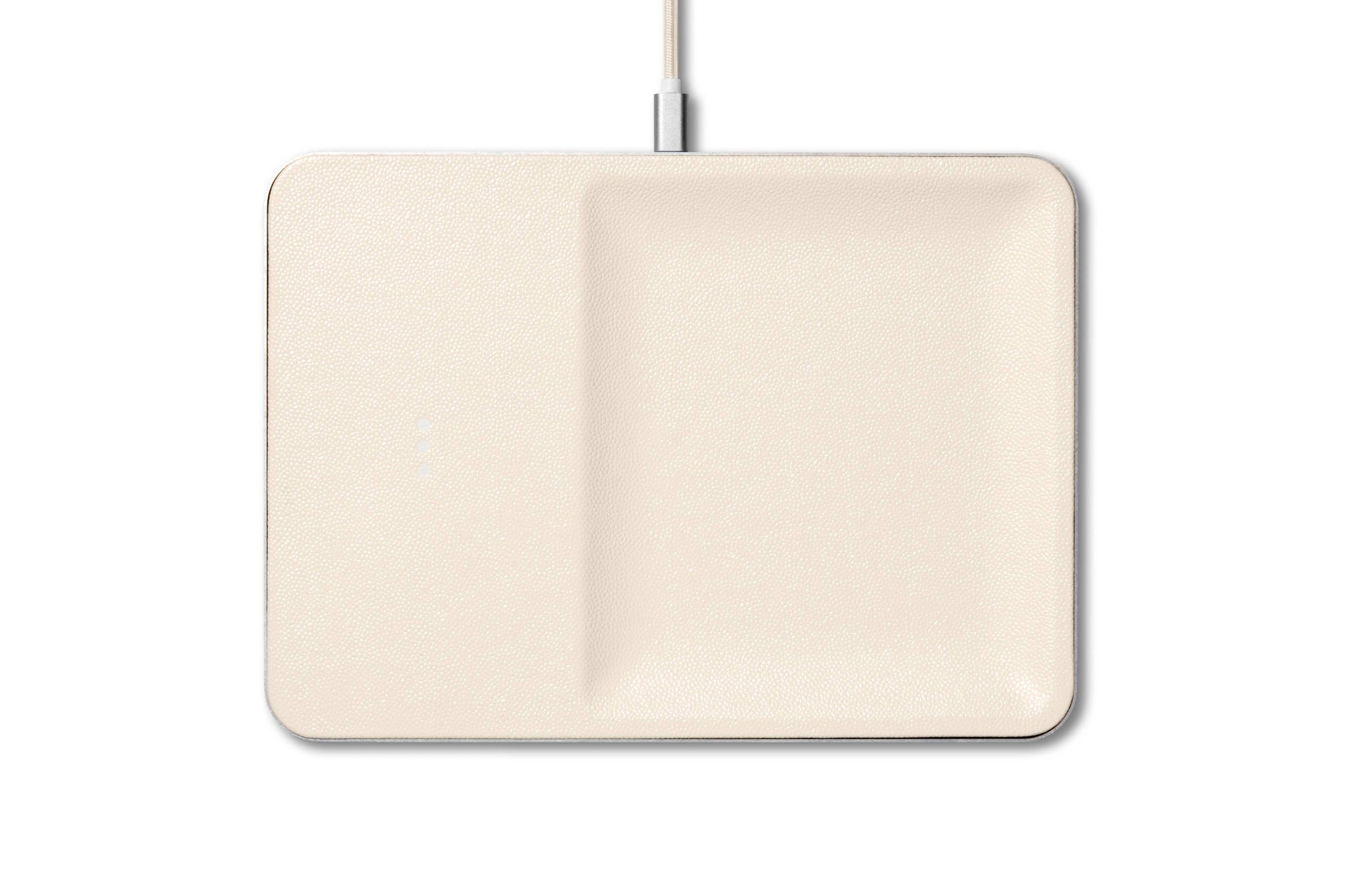 CATCH:3 - Classics Leather Wireless Charger with Valet Tray: Saddle *