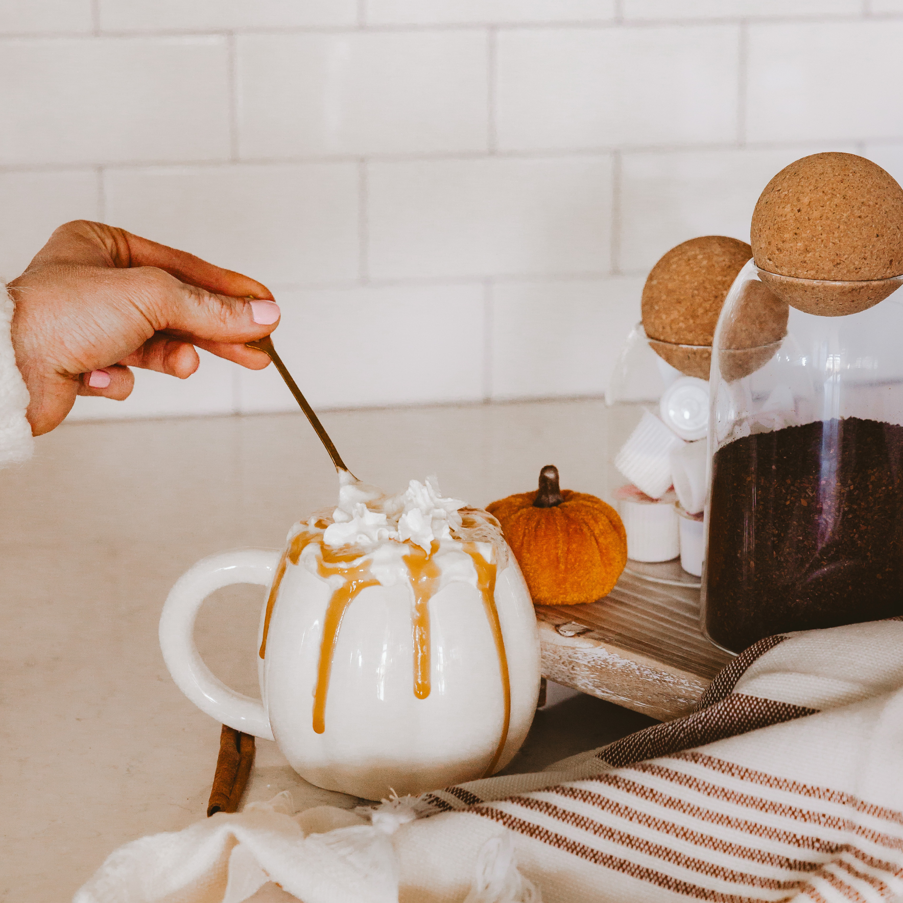 Cream Pumpkin Coffee Mug *