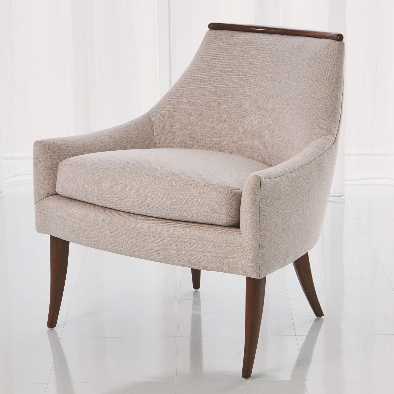 BOOMERANG CHAIR-CANDID FLEECE by Global Views